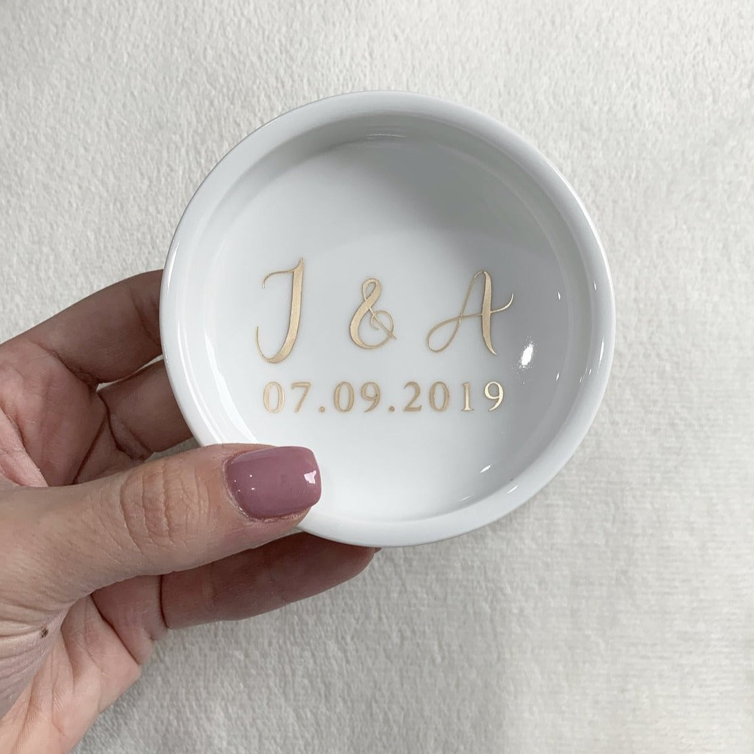 Personalised ring deals dish