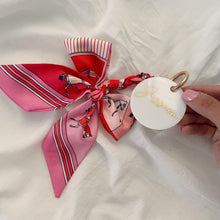 Load image into Gallery viewer, Personalised Silk Keychain w/ Acrylic Tag - Teacher Gifts